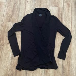 Pink Lotus Movement Black Cardigan